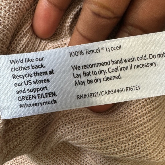 Eileen Fisher Women’s Tencell Lyocell Open Front cardigan Sweater Sz XL - Picture 9 of 11